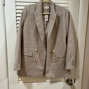 Double breasted blazer coat